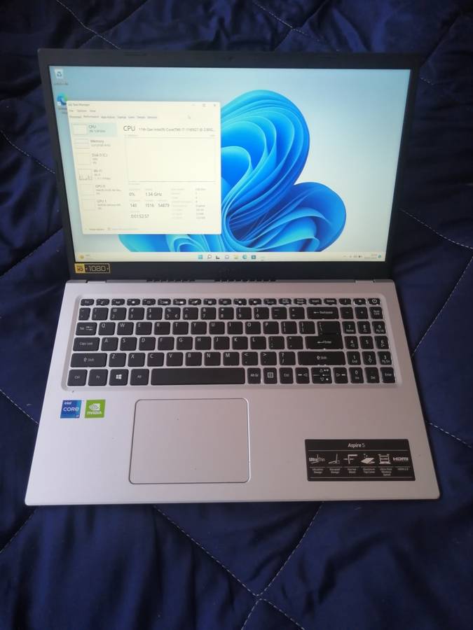 **BARGAIN BUY**MINT ACER ASPIRE 5 11th GEN i7, 16GB RAM, 512 SSD+1TB HDD+2GB GRAPHICS-GRAB IT@R7999!