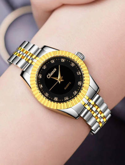 Fashionable and minimalist trendy steel band quartz women`s boutique watch