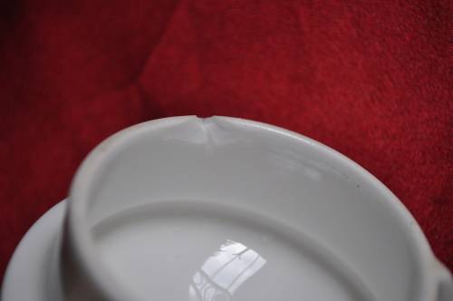 Tuscan Coffee Set For Two.  Inside rim of the lid damaged!!!  Collections or courier please!!