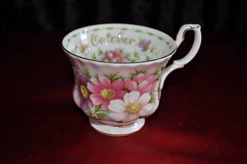 Royal Albert Flower Of The Month October "Cosmos" Trio