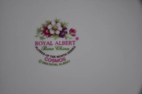 Royal Albert Flower Of The Month October "Cosmos" Trio