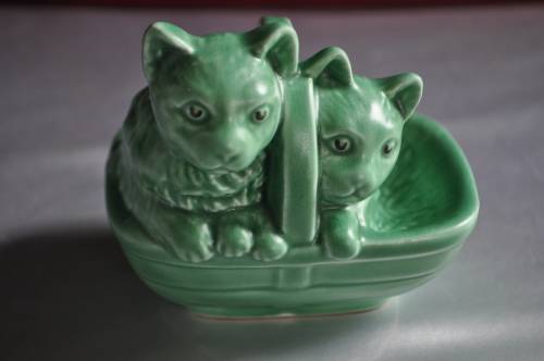 Sylvac 1296 Kittens In A Basket