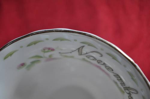 Royal Albert Flower Of The Month November "Chrysanthemum" Tennis Duo