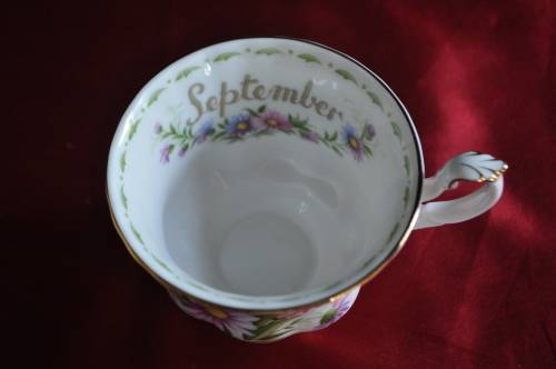 Royal Albert Flower Of The Month September "Michaelmas Daisy" Trio