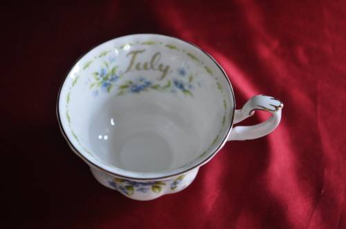 Royal Albert Flower Of The Month July "Forget - Me - Not" Trio