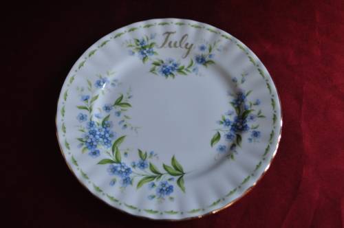Royal Albert Flower Of The Month July "Forget - Me - Not" Trio