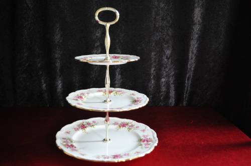 Royal Albert "Romance" Three Tier Cake Stand.