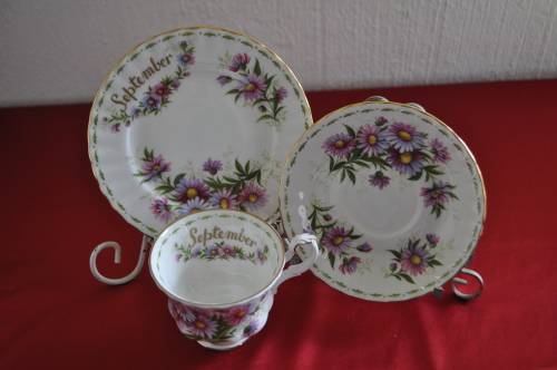 Royal Albert Flower Of The Month September "Michaelmas Daisy"
