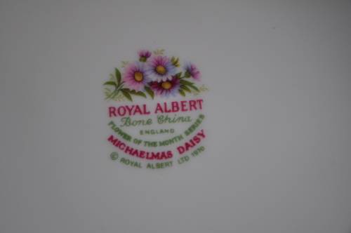 Royal Albert Flower Of The Month September "Michaelmas Daisy"
