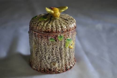 Vintage 1920's Marutomo Lidded Honey Pot