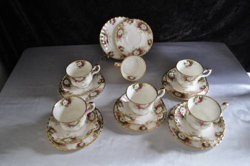 Royal Albert "Celebration" 22 Piece Tea Set.