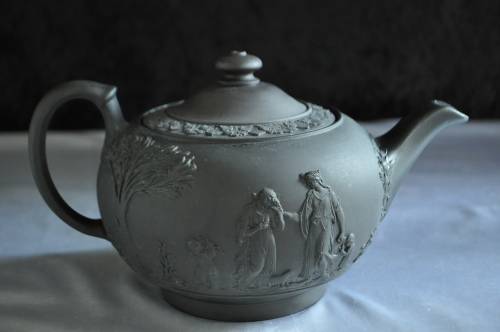 Wedgwood Black Basalt Tea Pot.
