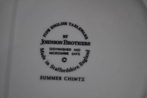Johnson Bros. "Summer Chintz" 6 x Trio's