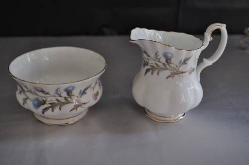 Royal Albert "Brigadoon" 14 Piece Coffee Set.
