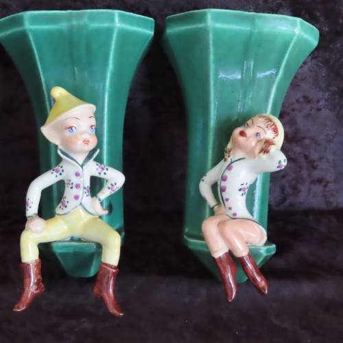 Lucia Ware Wall pockets/Vases # 7004