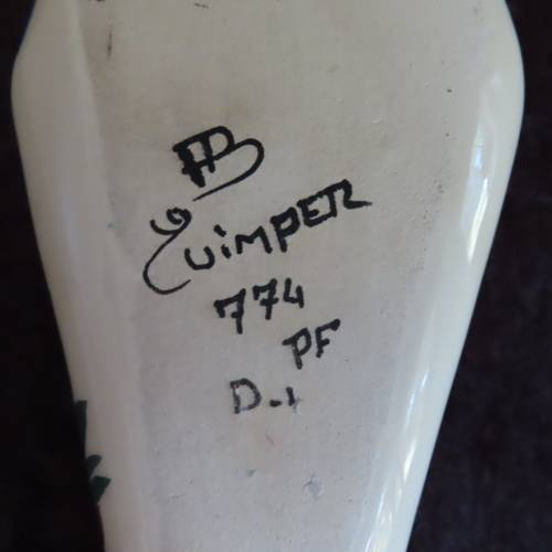 French HB Quimper Wall Pocket/Vase.