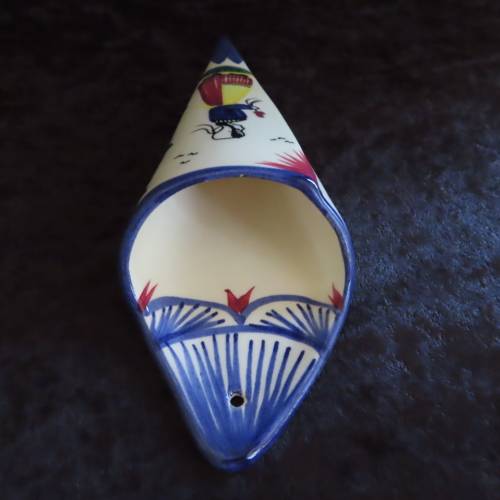 French HB Quimper Wall Pocket/Vase.