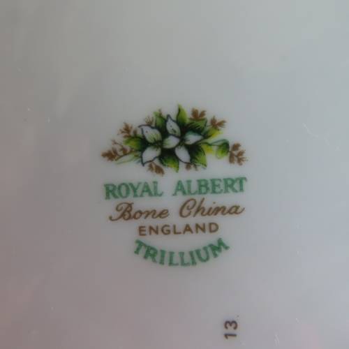Royal Albert "Trillium" Large Teapot.  Lid Damaged!!