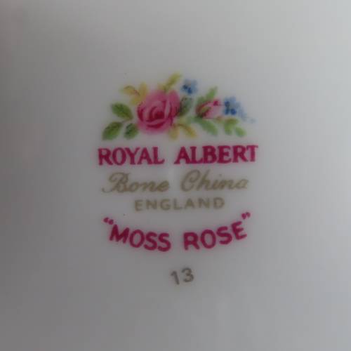 Royal Albert "Moss Rose" Cake Plates x 3 (16 cm in diam)