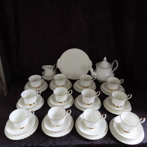 Royal Albert "Val D'or" 40 Piece Tea Set.