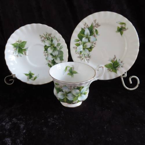 Royal Albert `Trillium` Tea Trio.