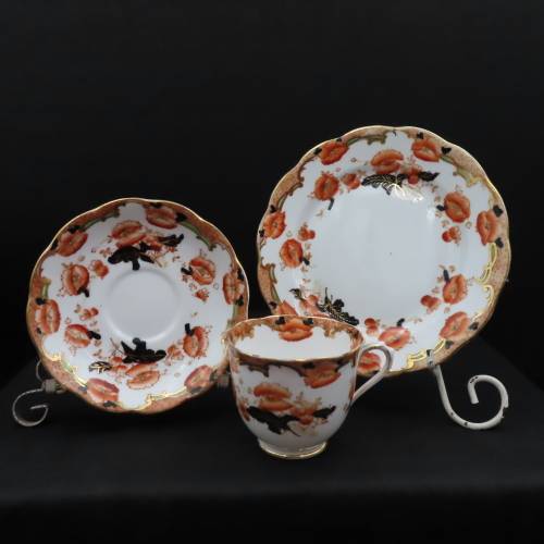 Royal Albert Crown China Unnamed Tea Trio