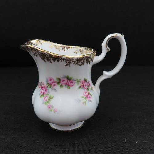 Royal Albert Dimity Rose Coffee Creamer & Sugar Bowl
