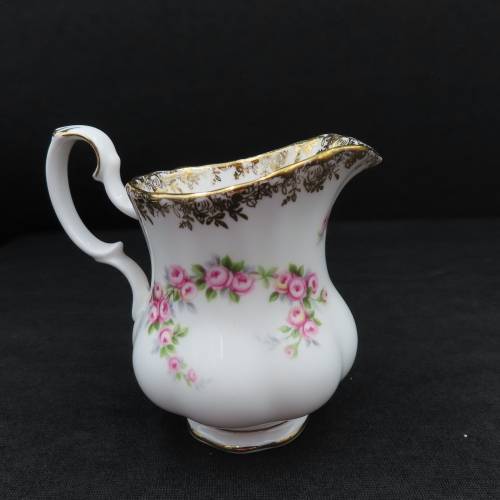 Royal Albert Dimity Rose Coffee Creamer & Sugar Bowl
