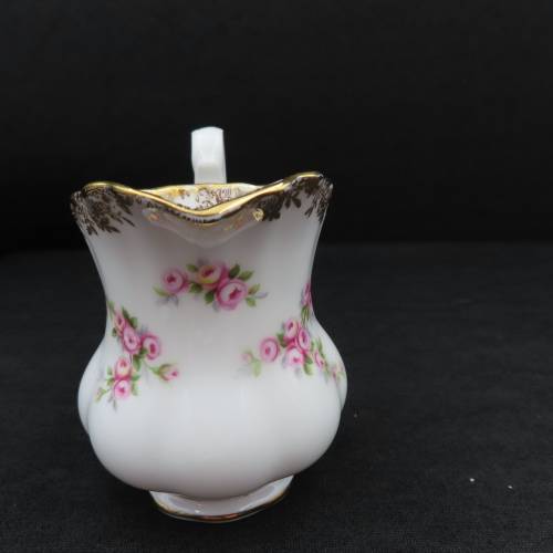 Royal Albert Dimity Rose Coffee Creamer & Sugar Bowl