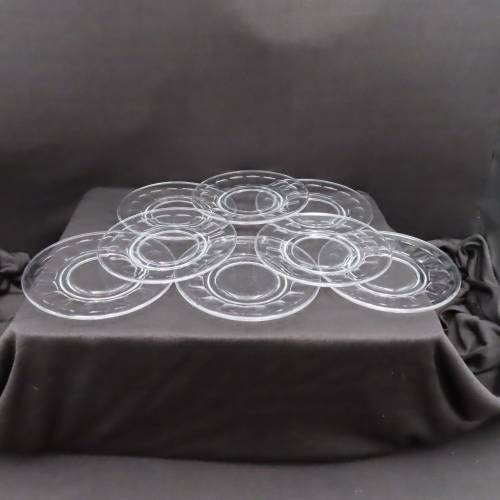 Stuart Crystal  Cake Plates x 8