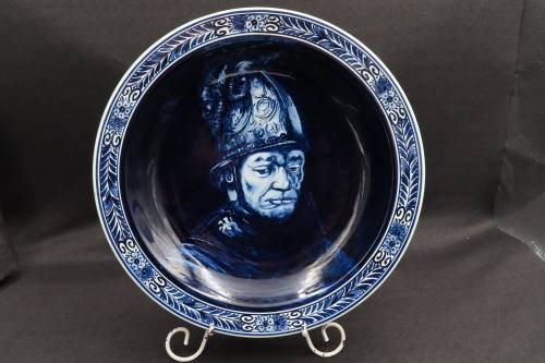 Delft `De Man Met De Gouden Helm` (Naar Rembrandt)