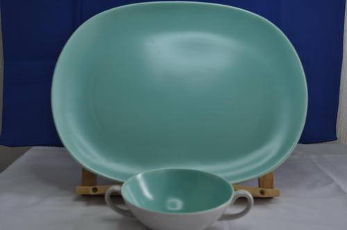 Poole Serving Plate and Soup Bowl