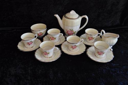 J G Meakin Complete Coffee Set