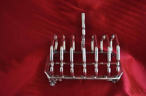 Silver Plated 6 Slice Toast Rack