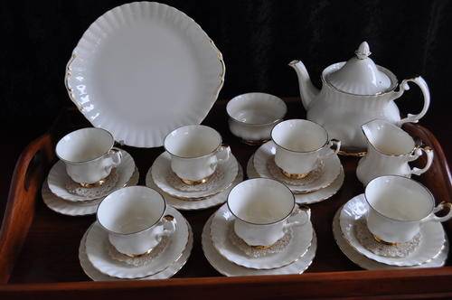 Royal Albert "Affinity Gold" Complete Tea Set