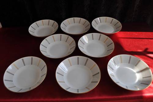 Noritake " Humoresque "   8 x Soup Plates.