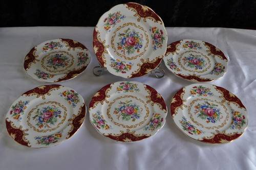 Royal Albert "Canterbury" 6 x Small Cake Plates