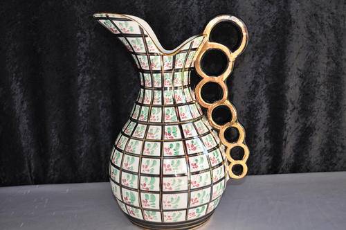 H Bequet Belgium Large Decorative Jug  -- Beautiful!!!