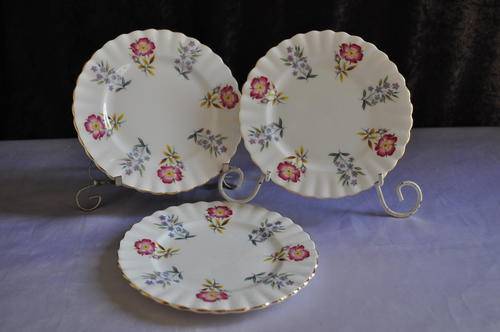 Royal Albert "Derwent" Side Plates x 3  -- See description for postage.