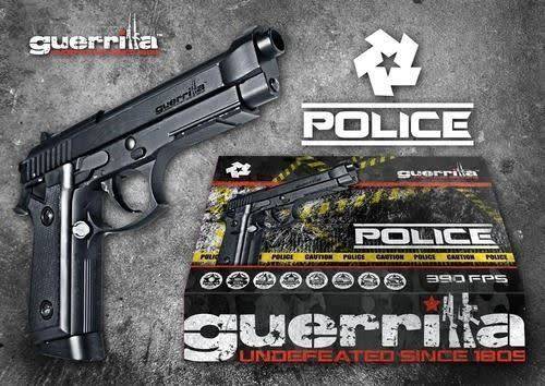 GUERRILLA POLICE CO2 GAS PISTOL - SEMI-AUTO, FULL AUTO