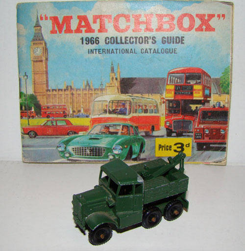 MATCHBOX LESNEY 64 (64a) SCAMMELL BREAKDOWN/RECOVERY TRUCK. ARMY/MILITARY VGC