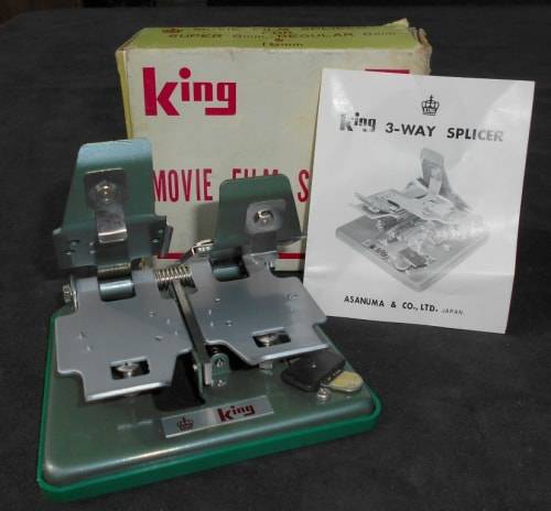Vintage Asanuma & Co King Cine Projector Film 3 Way Splicer