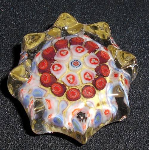Murano Millefiori Glass Paperweight