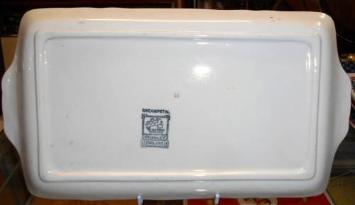 Grindley Cream Petal Rectangular Tray or Platter