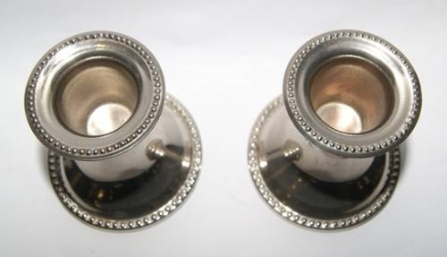 2x EPNS Candle Holders