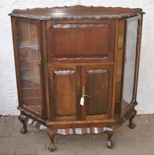 Imbuia Drinks/ Display Cabinet