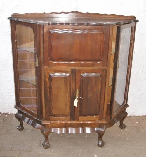Imbuia Drinks/ Display Cabinet
