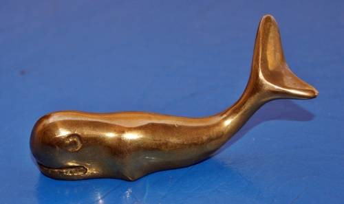 Solid Brass Whale