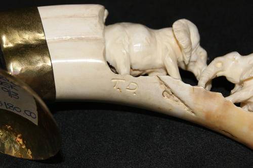 Signed Carved tusk