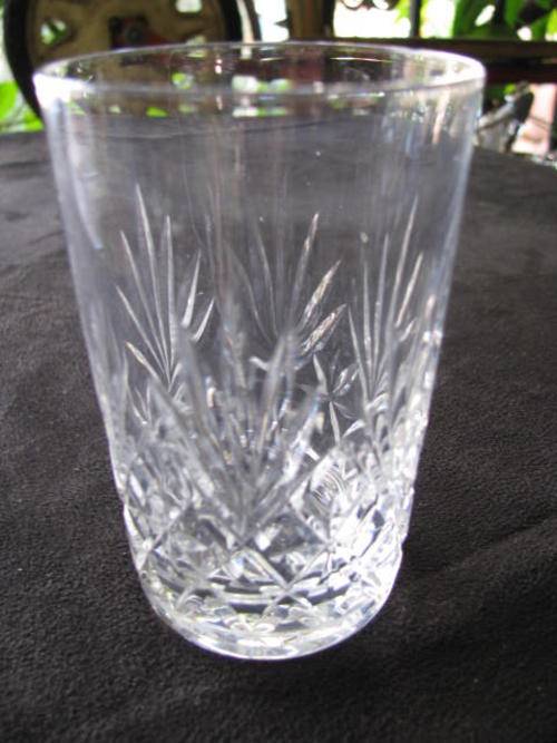 A SMALL ST LOUIS CRYSTAL VASE, FRANCE......... stamped to the base